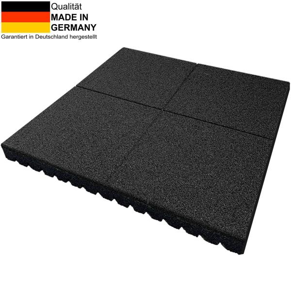 fall protection mat-100x100-cm-45-mm-black-fall height-up to 150-cm